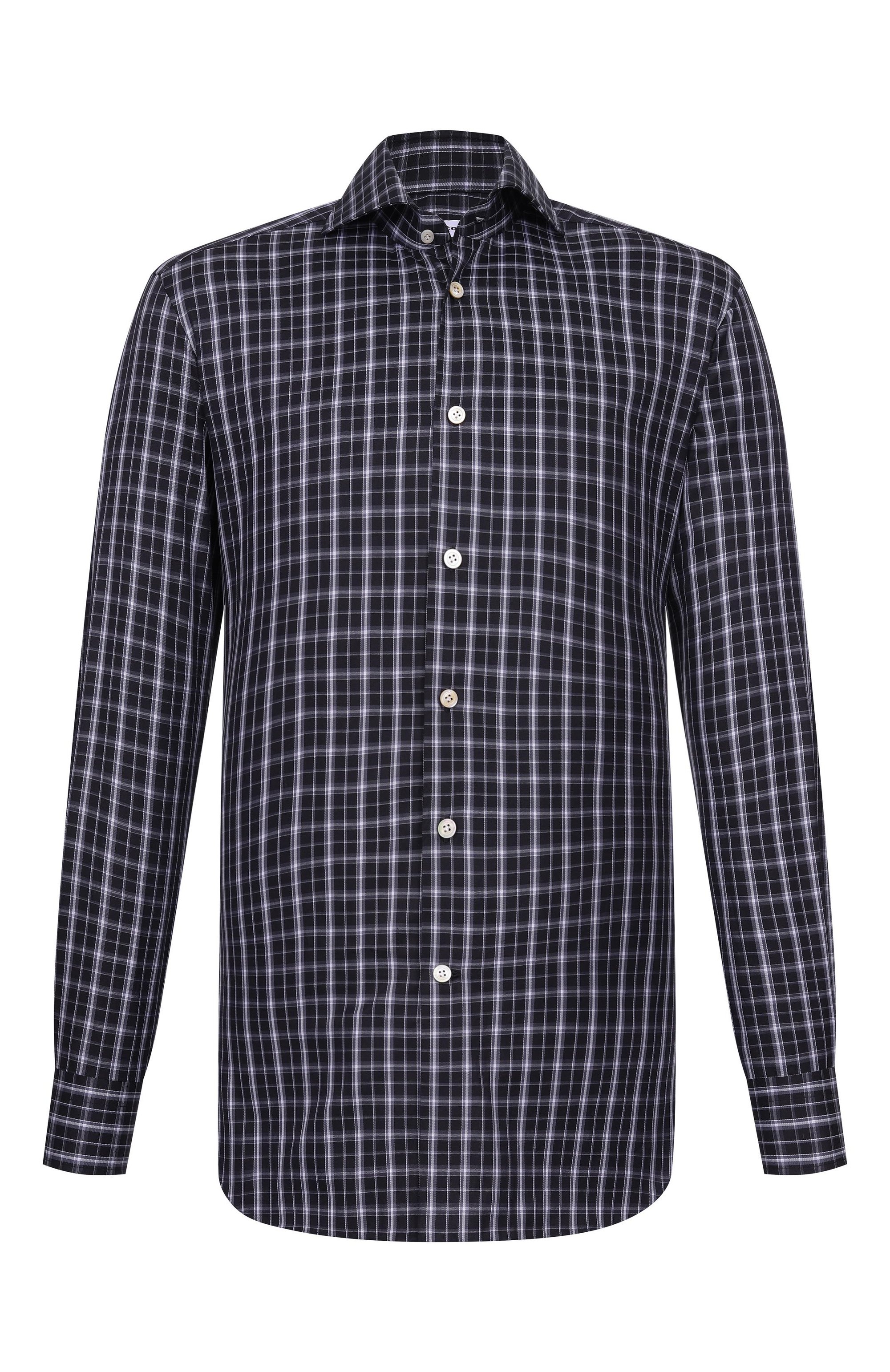 Хлопковая рубашка KITON, арт. UCCP2H0948136, фото 1