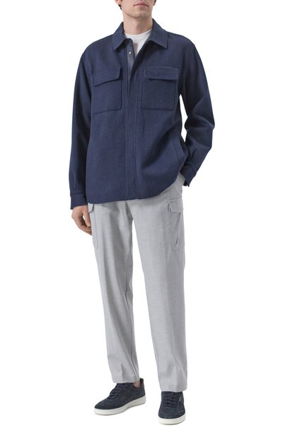 Брюки-карго из шерсти и вискозы WINDSOR серого цвета по цене 39800 руб., арт. FAT0/10015957, фото 2 Брюки-карго из шерсти и вискозы WINDSOR, арт. FAT0/10015957, фото 2