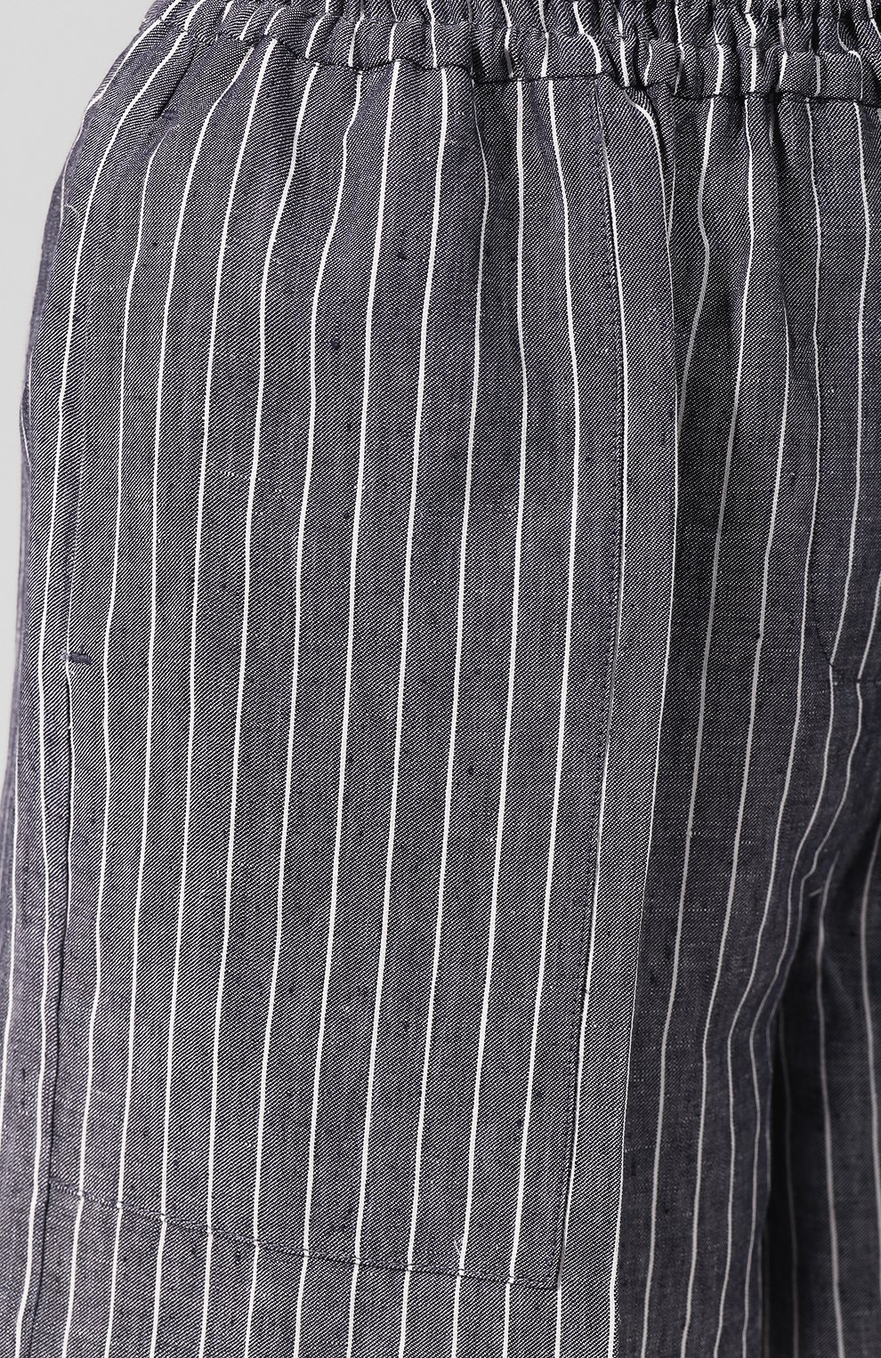 Льняные шорты BRUNELLO CUCINELLI темно-синего цвета по цене 85850 руб., арт. MF586P7213, фото 5 Льняные шорты BRUNELLO CUCINELLI, арт. MF586P7213, фото 5
