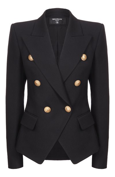 Женский шерстяной жакет BALMAIN, арт. GF1SI505/WC09