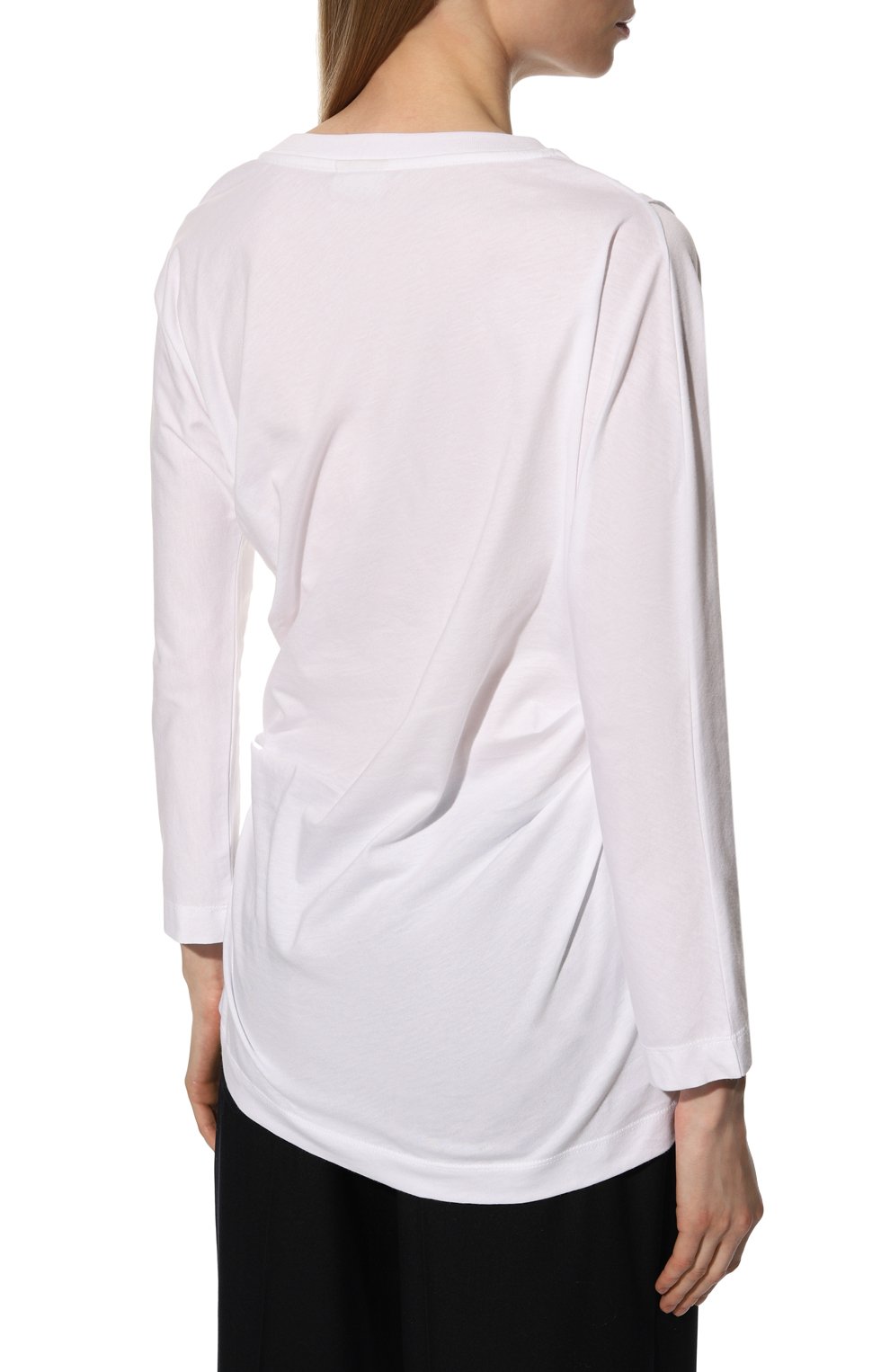 Хлопковый пуловер DRIES VAN NOTEN белого цвета по цене 34950 руб., арт. 222-011165-5600, фото 4 Хлопковый пуловер DRIES VAN NOTEN, арт. 222-011165-5600, фото 4
