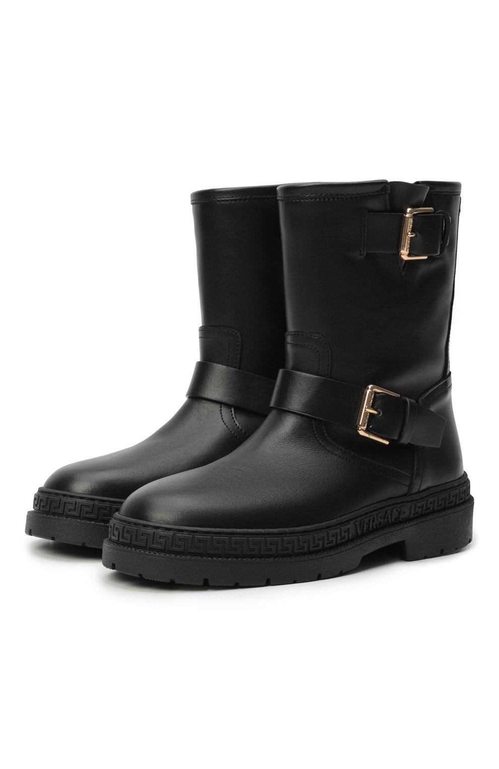 Кожаные ботинки VERSACE, арт. 1012281/1A00138/32-33, фото 1