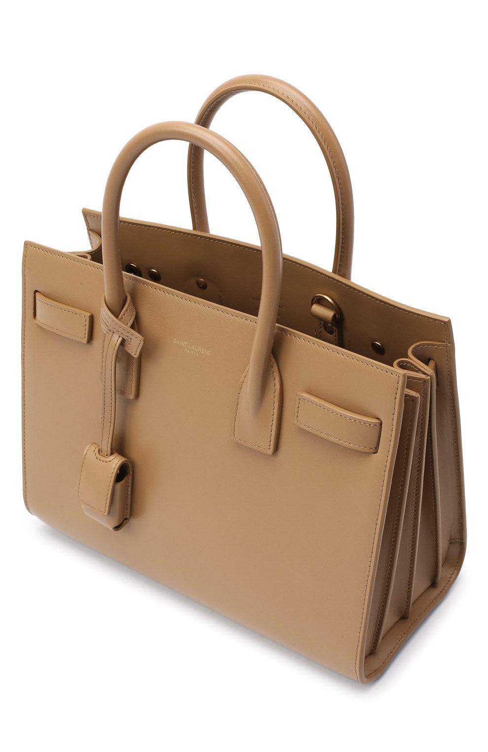 Сумка sac de jour baby SAINT LAURENT светло-бежевого цвета по цене 385000 руб., арт. 421863/02G9W, фото 4 Сумка sac de jour baby SAINT LAURENT, арт. 421863/02G9W, фото 4