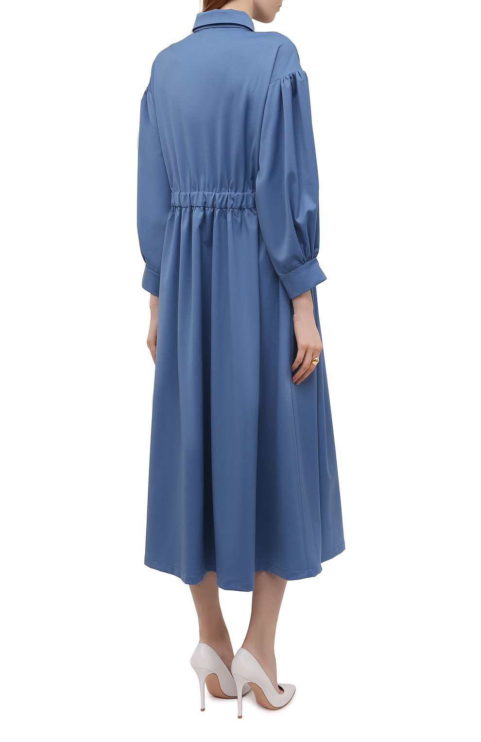 Платье LOOM BY RODINA голубого цвета по цене 43750 руб., арт. LBR/FW-DRSG122, фото 4 Платье LOOM BY RODINA, арт. LBR/FW-DRSG122, фото 4