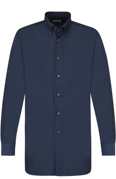 Сорочка из смеси хлопка и кашемира с воротником button down BRIONI, арт. RCL8/0602I, фото 1