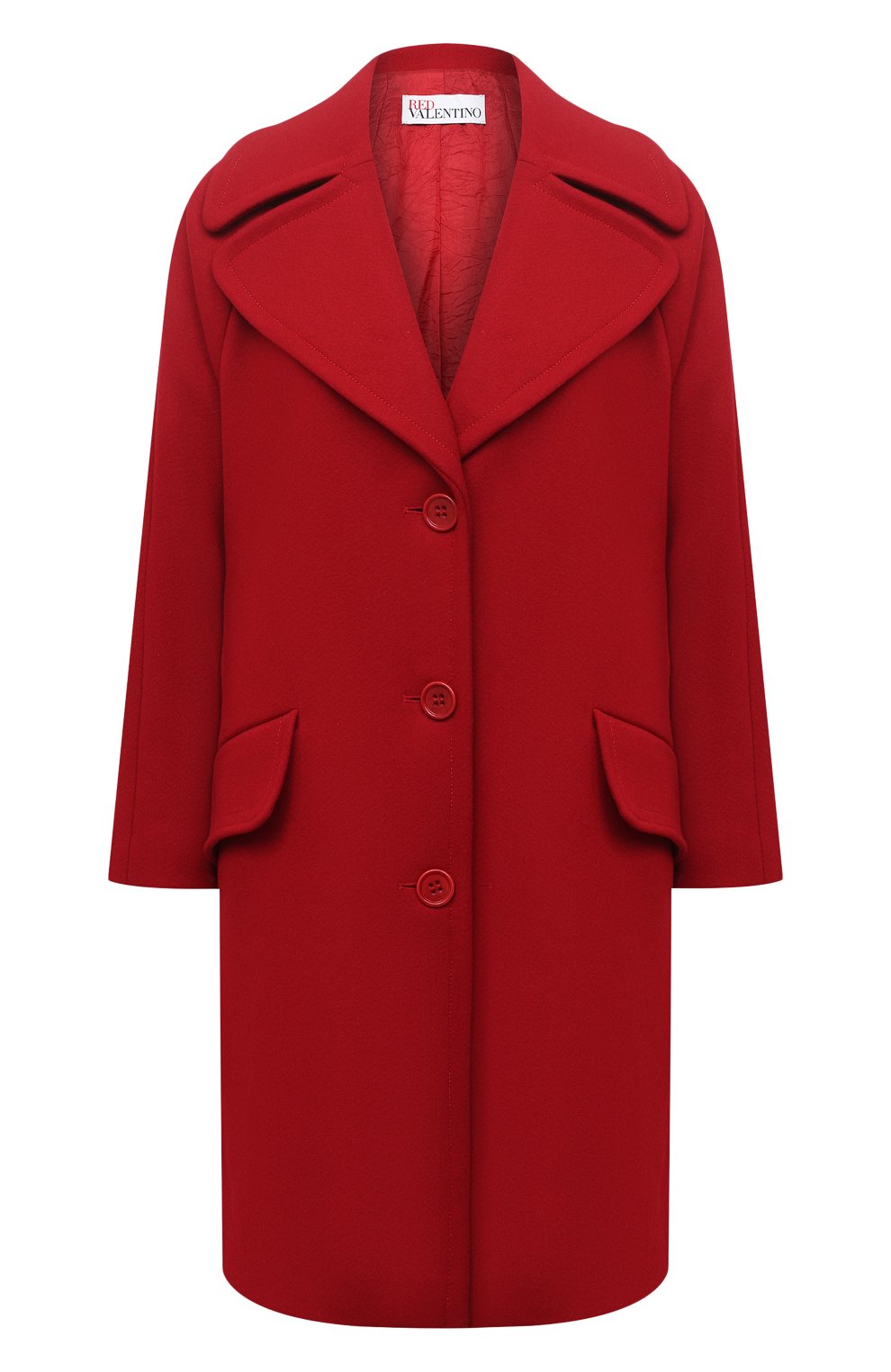 Пальто REDVALENTINO красного цвета по цене 79950 руб., арт. UR0CAC40/497, фото 1 Пальто REDVALENTINO, арт. UR0CAC40/497, фото 1