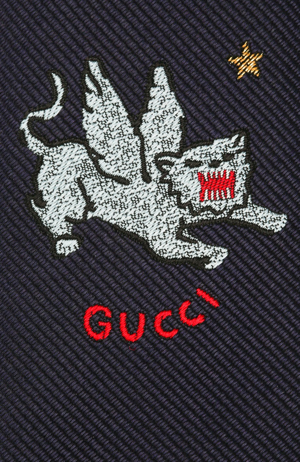 Шелковый галстук GUCCI, арт. 575099/4K734, фото 3