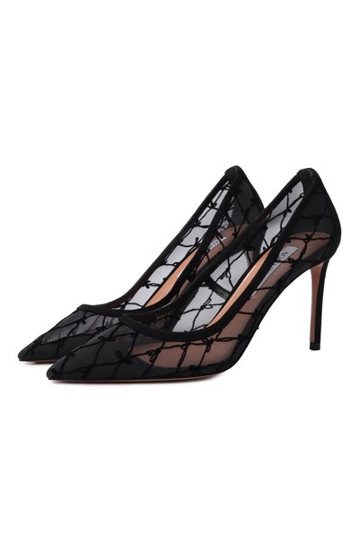 Женские комбинированные туфли so nude 85 AQUAZZURA, арт. NDEMIDP0-MBS-000