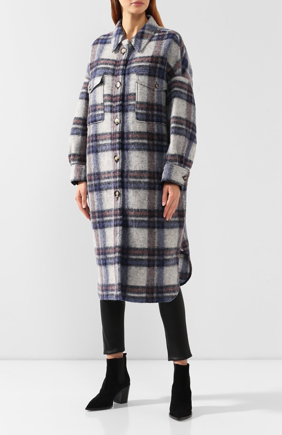 Пальто в клетку ISABEL MARANT ETOILE, арт. MA0572-19A013E/GABRI0N, фото 3