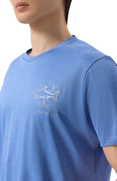 Хлопковая футболка PAUL&SHARK, арт. 26411035_001, фото 5