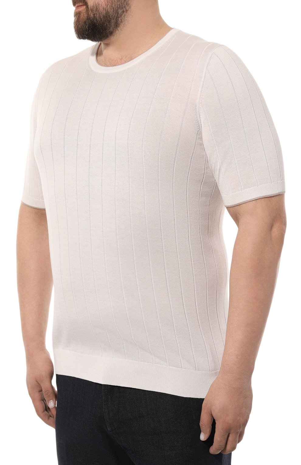 Шелковый джемпер GRAN SASSO кремового цвета по цене 28050 руб., арт. 43116/23510, фото 3 Шелковый джемпер GRAN SASSO, арт. 43116/23510, фото 3