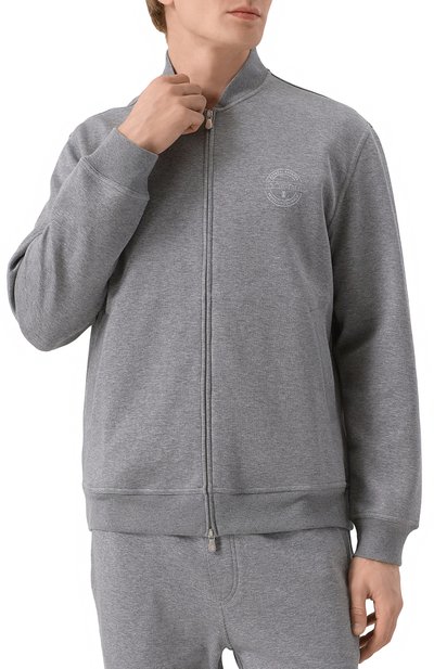 Толстовка из хлопка и кашемира BRUNELLO CUCINELLI, арт. MM8319037G, фото 3