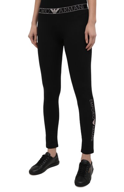 Хлопковые легинсы EMPORIO ARMANI, арт. 164162/1P227, фото 3