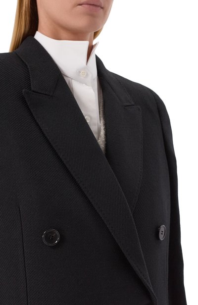 Шерстяное пальто MAISON MARGIELA черного цвета по цене 543500 руб., арт. S51AA0367/M35994, фото 5 Шерстяное пальто MAISON MARGIELA, арт. S51AA0367/M35994, фото 5