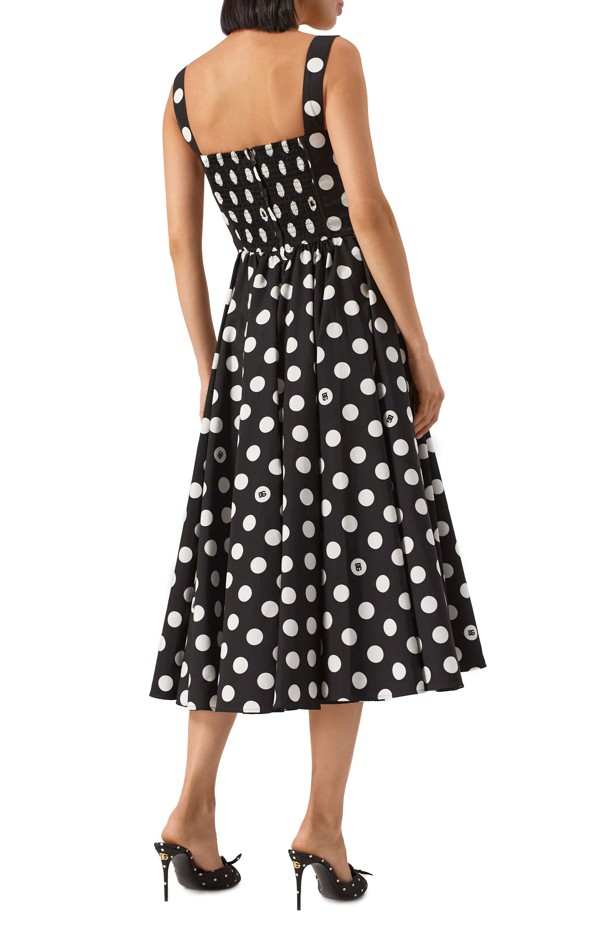 Хлопковое платье DOLCE & GABBANA, арт. F6JJDT/HS5R9, фото 4