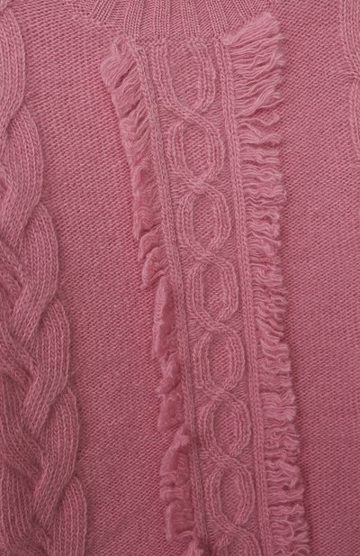 Шерстяной пуловер IL GUFO розового цвета по цене 16150 руб., арт. A21MA360EM220/2A-4A, фото 3 Шерстяной пуловер IL GUFO, арт. A21MA360EM220/2A-4A, фото 3