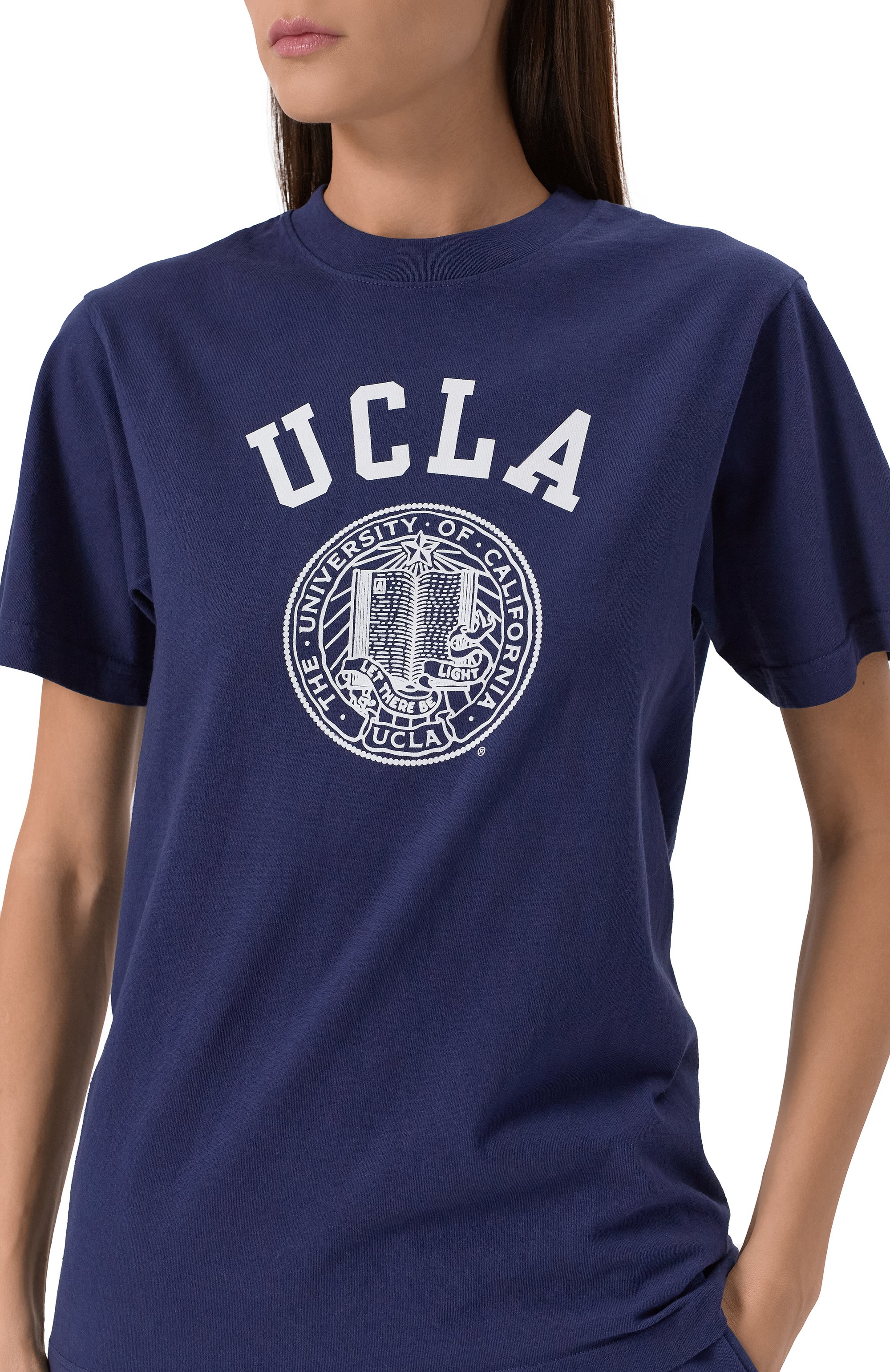 Хлопковая футболка sporty & rich x ucla SPORTY AND RICH, арт. T0043615639BL106, фото 9