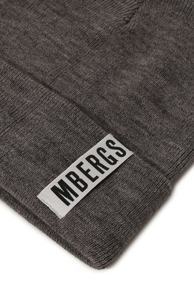 Шапка DIRK BIKKEMBERGS темно-серого цвета по цене 4295 руб., арт. BKCP00661K, фото 3 Шапка DIRK BIKKEMBERGS, арт. BKCP00661K, фото 3