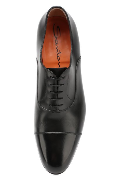 Кожаные оксфорды SANTONI, арт. MCKE14285JJ1I0BRN01, фото 5