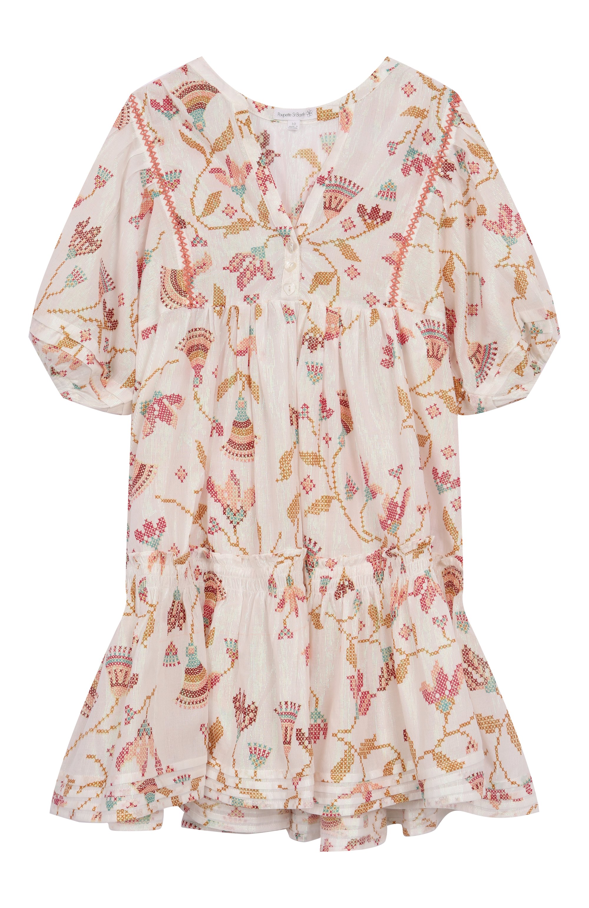 Хлопковое платье POUPETTE ST BARTH, арт. K4RS25NKYYP, фото 1