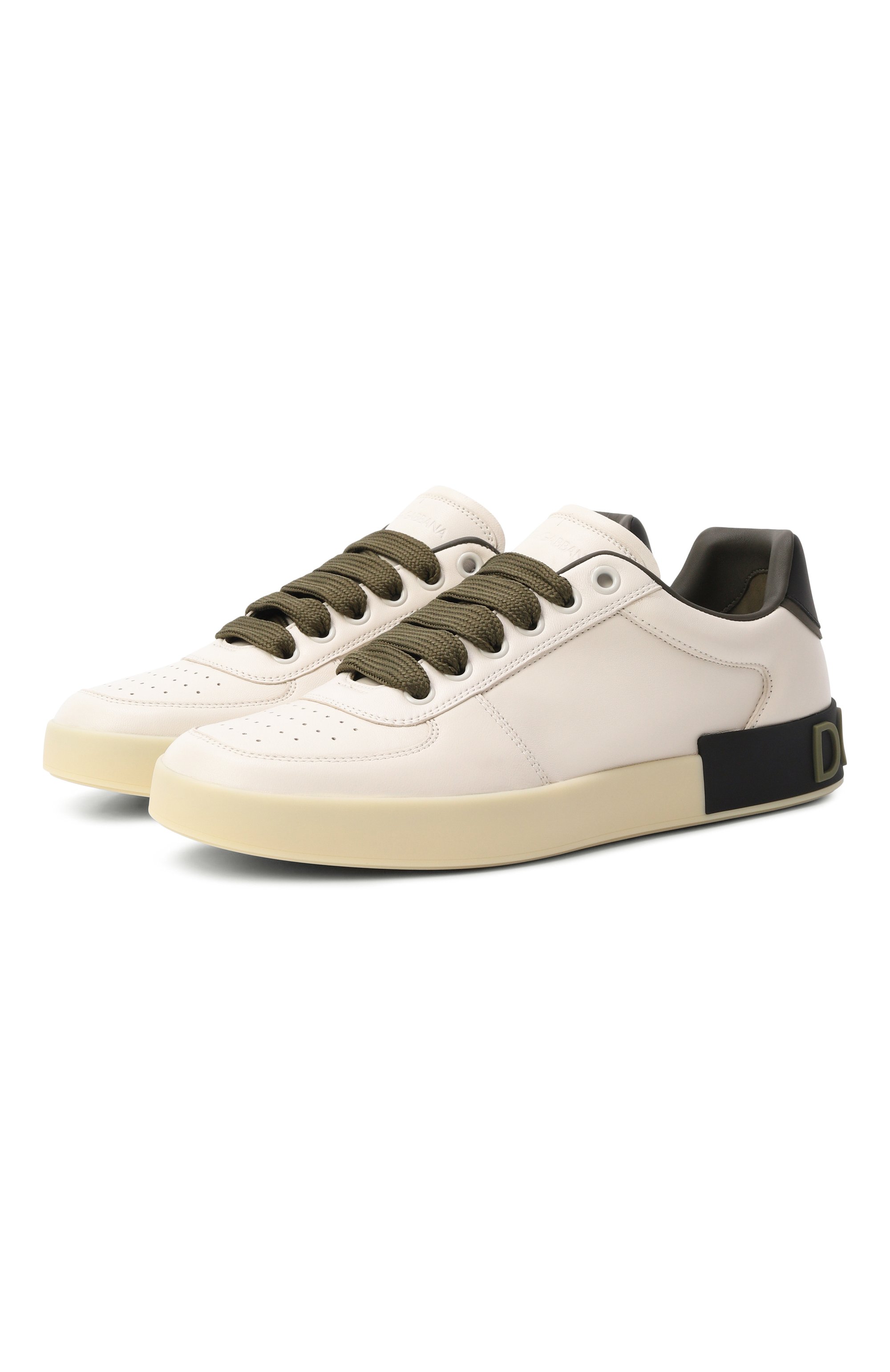 Кожаные кеды portofino DOLCE & GABBANA, арт. CS2392/A0218, фото 1