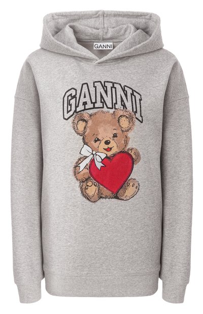 Женский хлопковое худи GANNI, арт. T4162