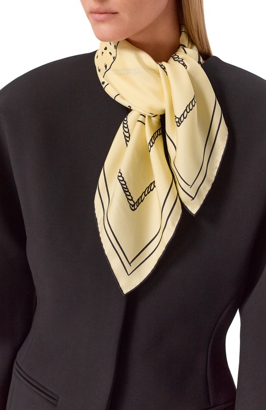 Шелковый платок Jacquemus 25HACU00787/AW00263 Жёлтый  25HACU00787/AW00263 Фото 2