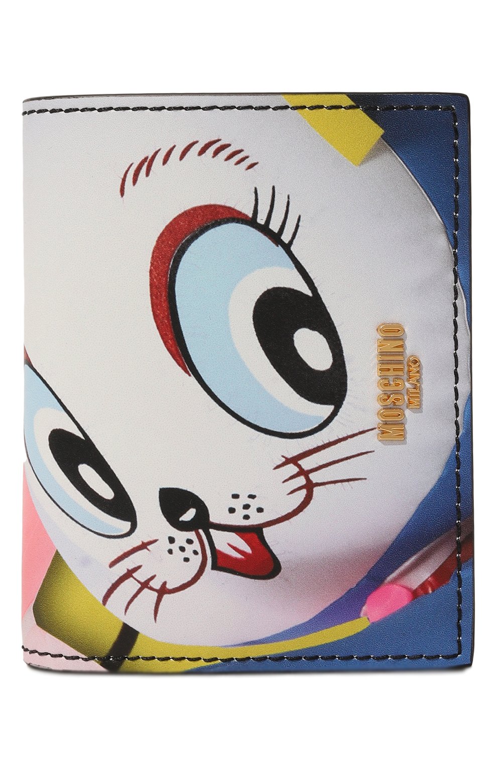 Кожаное портмоне MOSCHINO разноцветного цвета по цене 37850 руб., арт. A8143/8022, фото 1 Кожаное портмоне MOSCHINO, арт. A8143/8022, фото 1