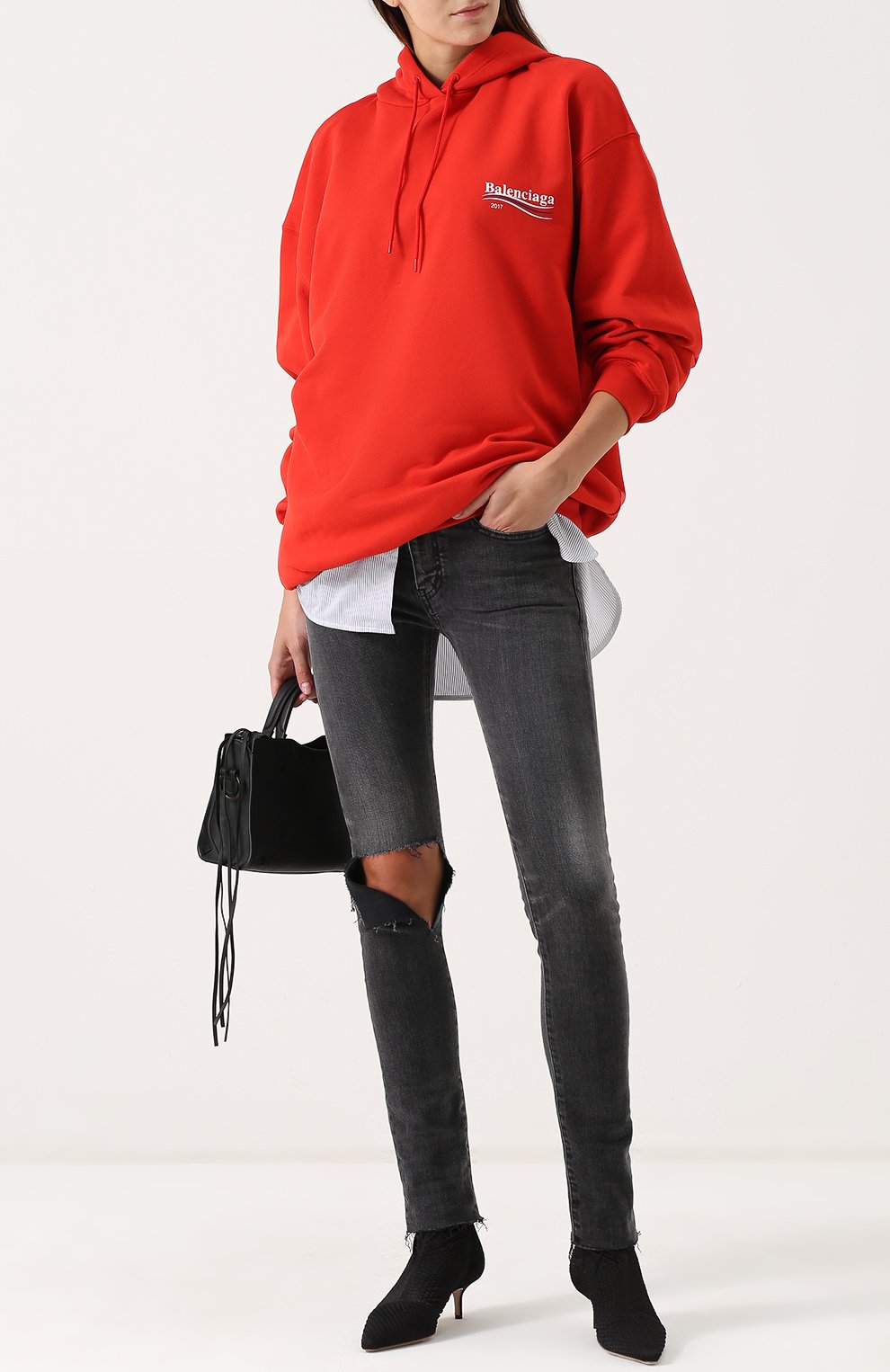 Джинсы-скинни с потертостями BALENCIAGA, арт. 493467/TXE12, фото 2