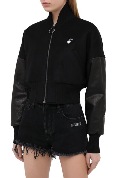 Шерстяной бомбер OFF-WHITE, арт. 0WEH014E20FAB0011055, фото 3