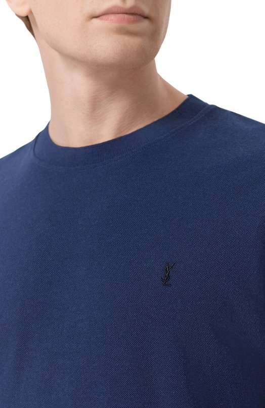 Футболка Saint Laurent 832941/Y37HC Синий  832941/Y37HC Фото 5