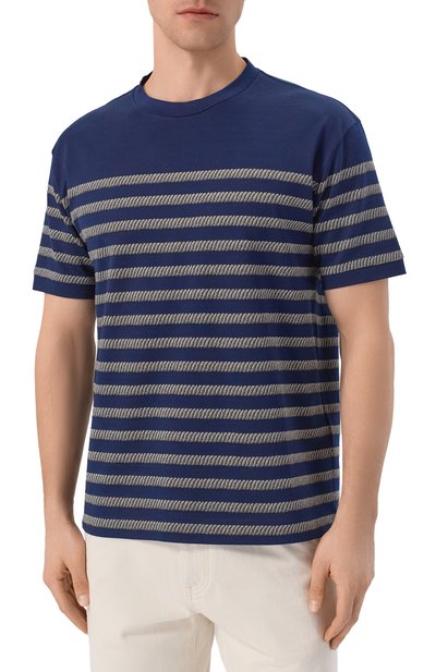 Футболка из хлопка и вискозы GIORGIO ARMANI, арт. GM003039/TE19976, фото 3