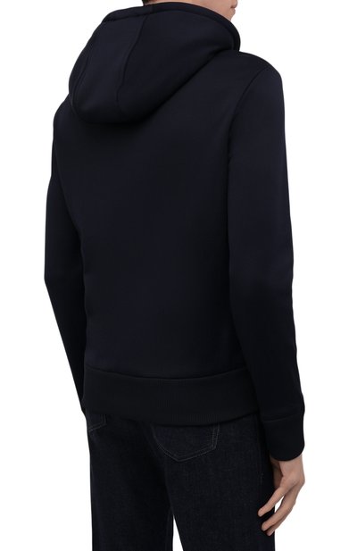 Комбинированная толстовка MONCLER темно-синего цвета по цене 121000 руб., арт. G2-091-8G000-13-899G9, фото 4 Комбинированная толстовка MONCLER, арт. G2-091-8G000-13-899G9, фото 4