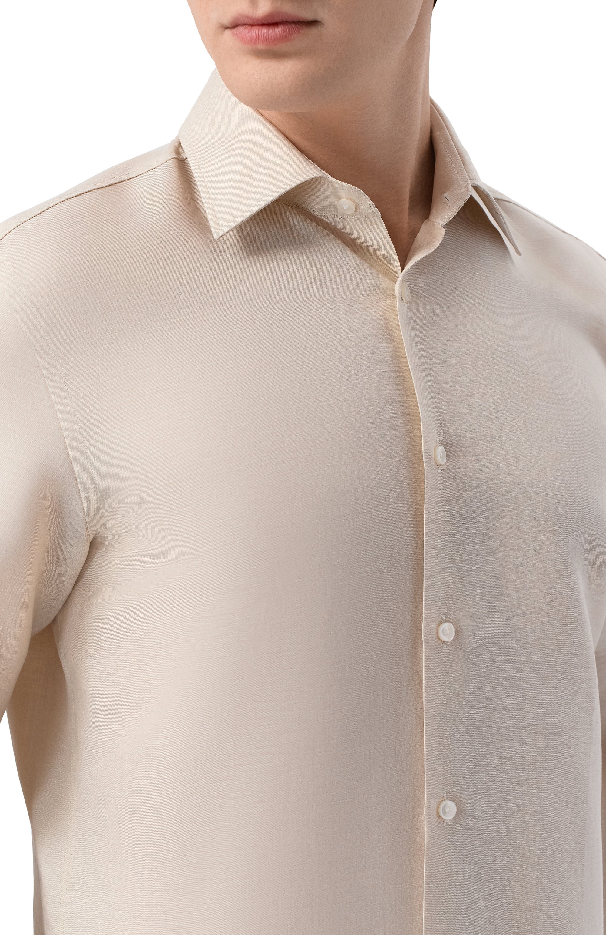 Рубашка изо льна и лиоцелла BOSS, арт. 50562110, фото 5