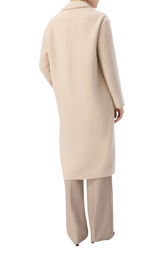 Пальто из кашемира и шелка Agnona TL0804E/U7055E Кремовый  TL0804E/U7055E Фото 4
