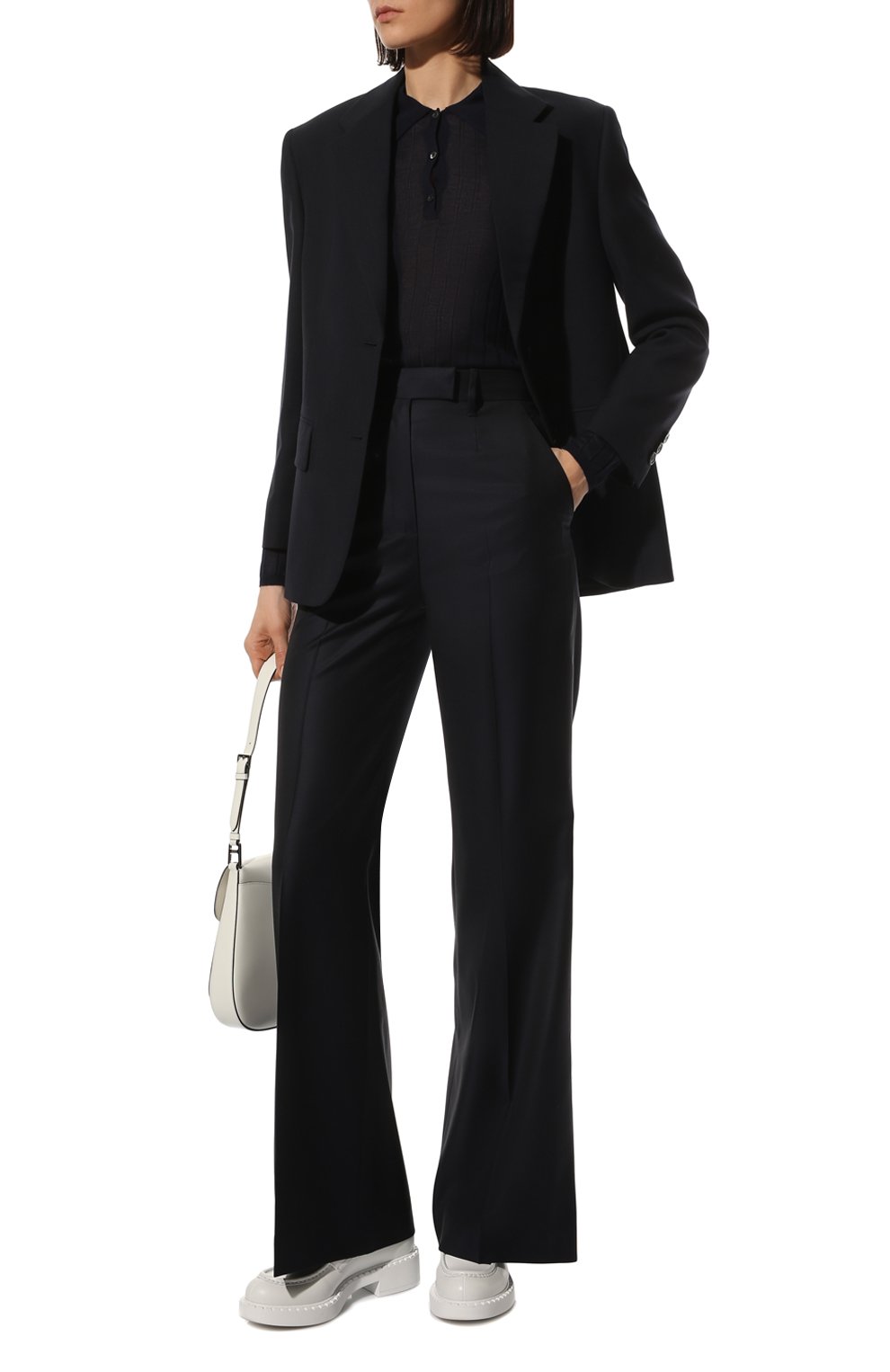 Поло из кашемира и шелка PRADA, арт. P24A1O-5U4-F0008-201, фото 2