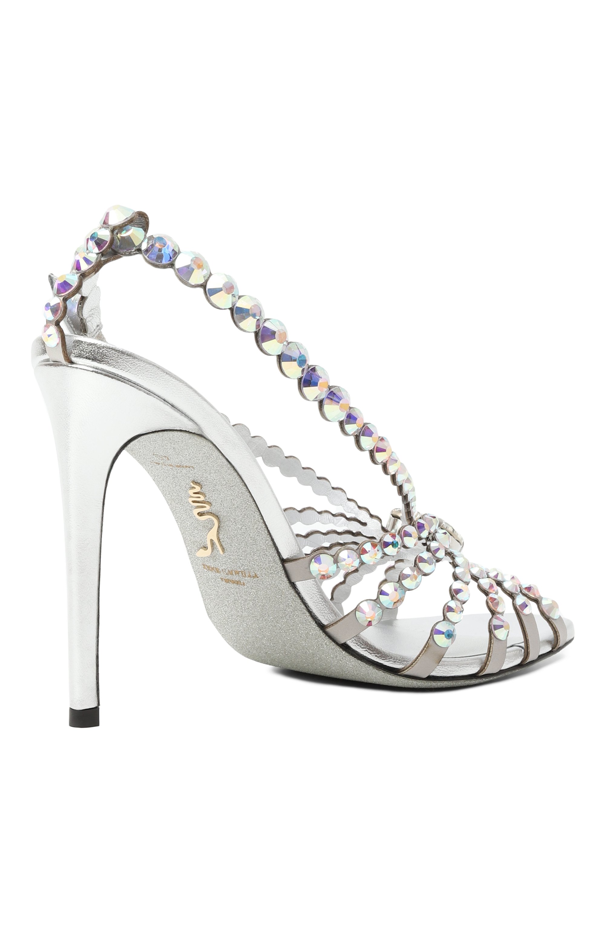 Комбинированные босоножки heart cinderella 105 RENE CAOVILLA, арт. C11819-105/R001, фото 5