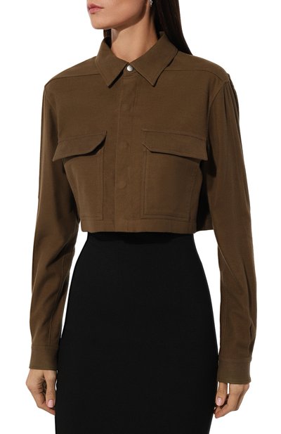 Хлопковая рубашка RICK OWENS, арт. RP02D3245/FL, фото 3