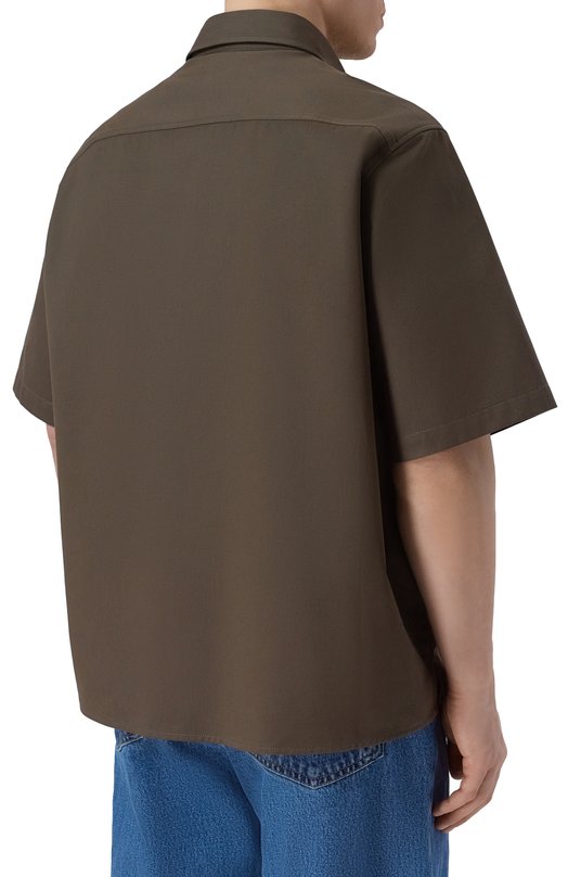 Хлопковая рубашка HUGO Blue 50517871 Коричневый  50517871 Фото 4