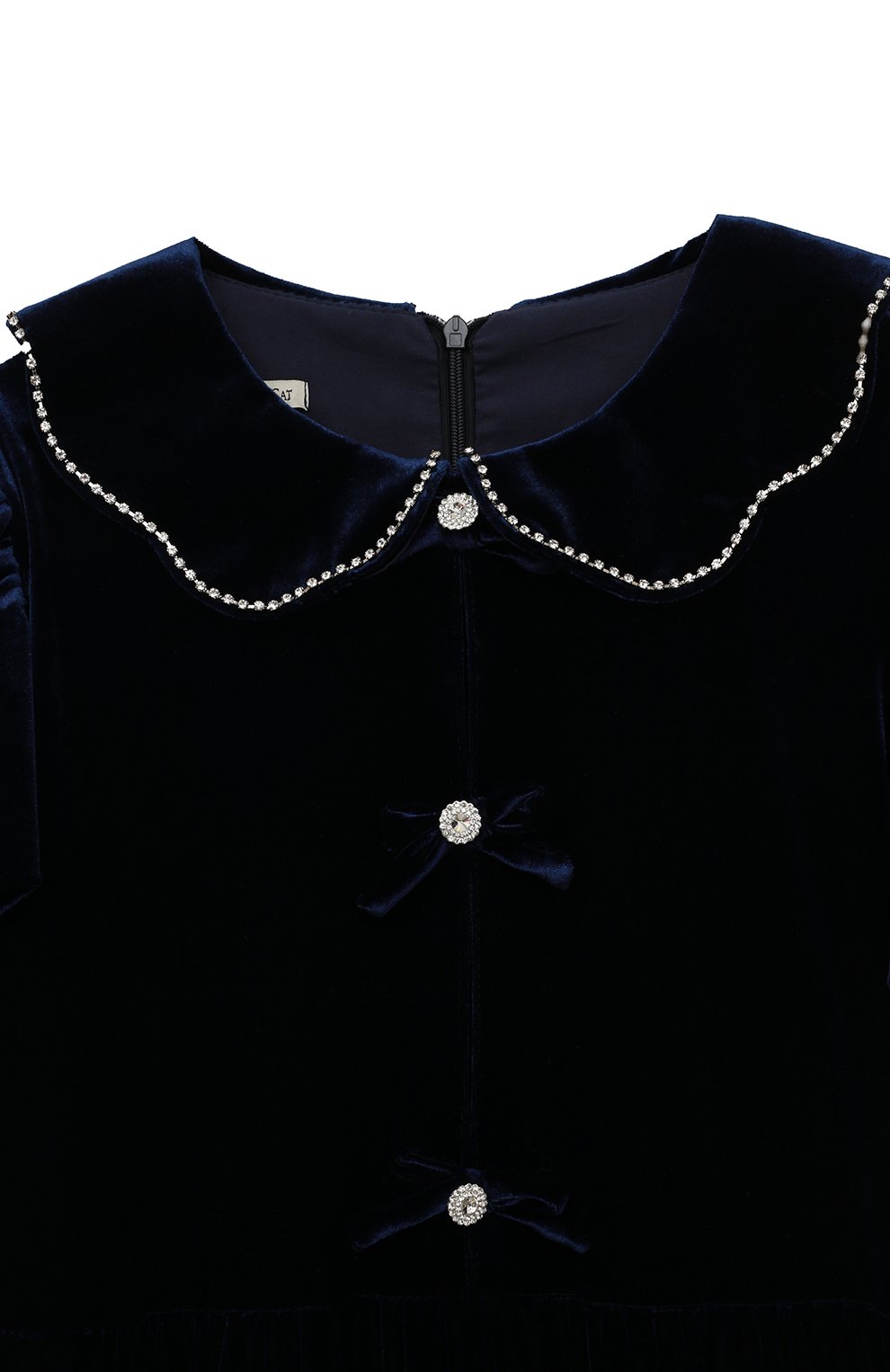 Платье DESIGNERS CAT синего цвета по цене 47750 руб., арт. 100000K01001183/10A-12A, фото 3 Платье DESIGNERS CAT, арт. 100000K01001183/10A-12A, фото 3