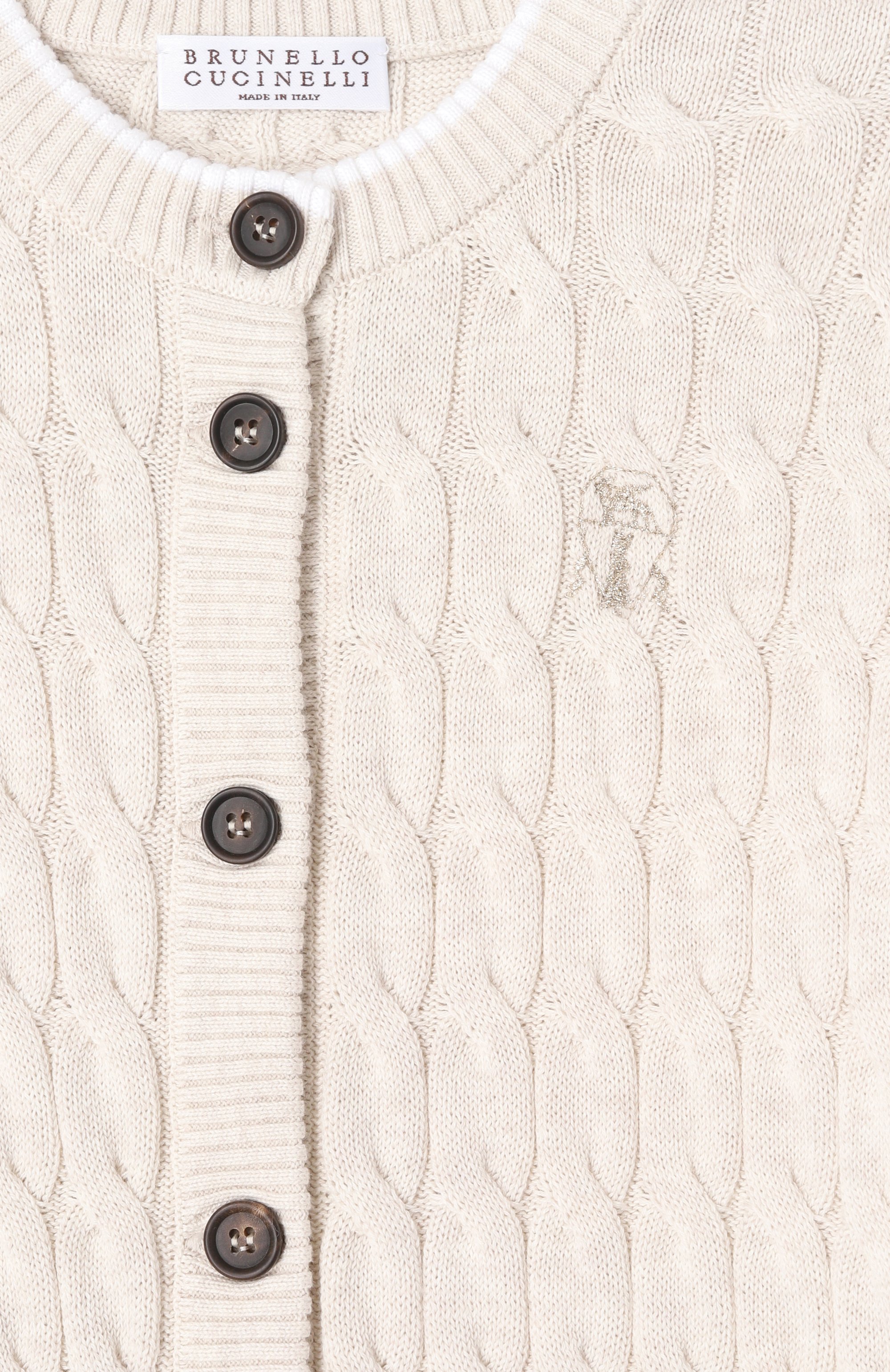 Хлопковый кардиган BRUNELLO CUCINELLI, арт. B19M19906A, фото 3