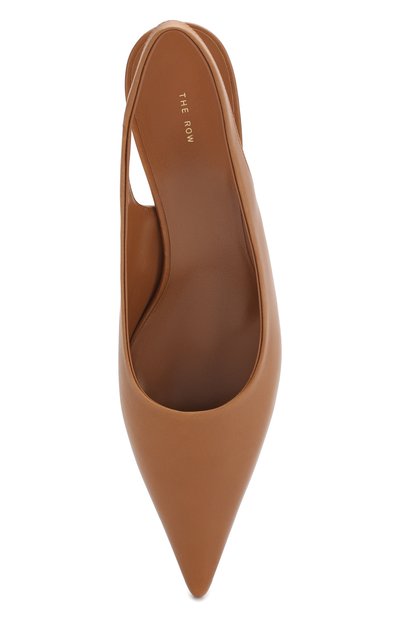 Кожаные туфли bourgeoise THE ROW светло-коричневого цвета по цене 93400 руб., арт. F1101-L52, фото 5 Кожаные туфли bourgeoise THE ROW, арт. F1101-L52, фото 5