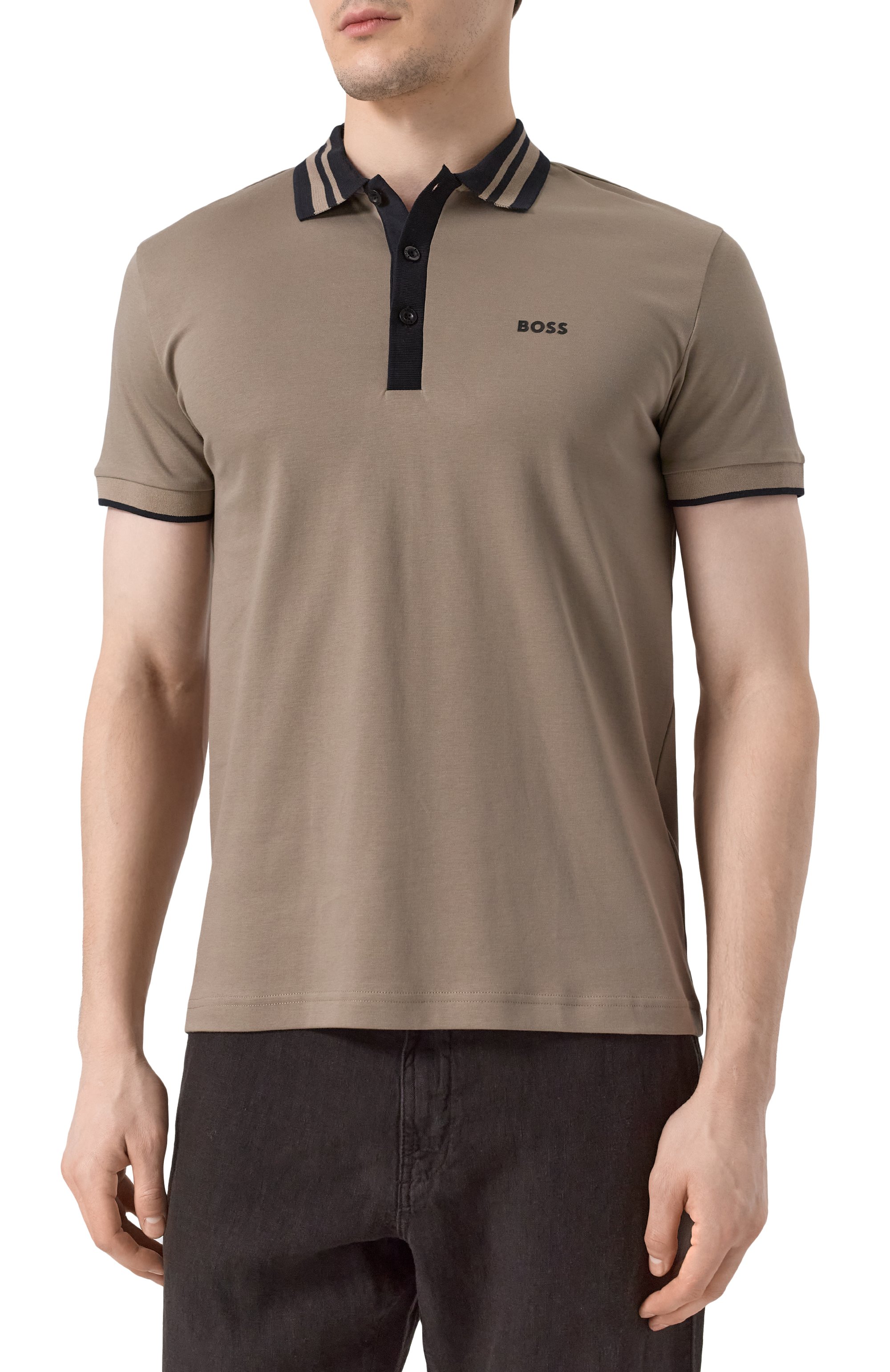 Хлопковое поло BOSS GREEN, арт. 50533272, фото 3