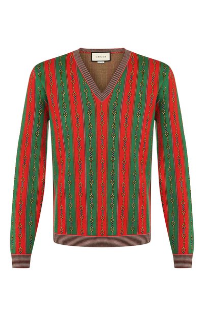Пуловер из смеси хлопка и шерсти GUCCI, арт. 572623/XKAKW, фото 1