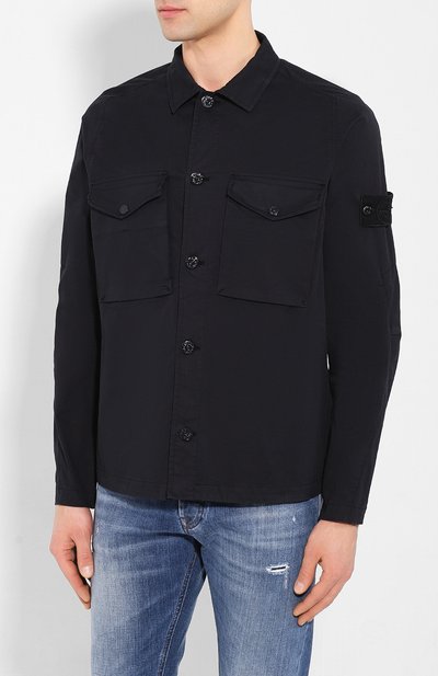 Хлопковая рубашка STONE ISLAND, арт. 7215123F2, фото 3