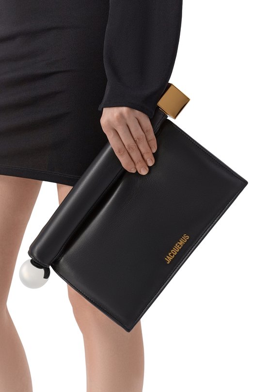 Клатч Le Rond Carré Jacquemus 24EBAW00356/AC27L14 Чёрный  24EBAW00356/AC27L14 Фото 2