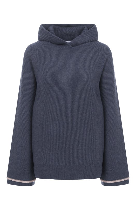 Худи из шерсти и кашемира Brunello Cucinelli M16222709 Синий M16222709