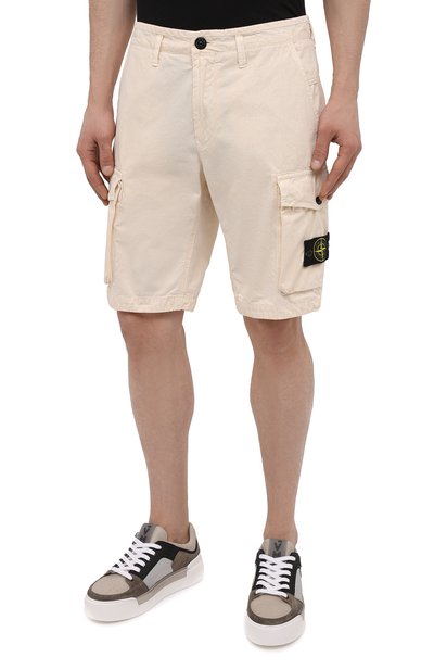 Хлопковые шорты STONE ISLAND, арт. 7415L07WA, фото 3
