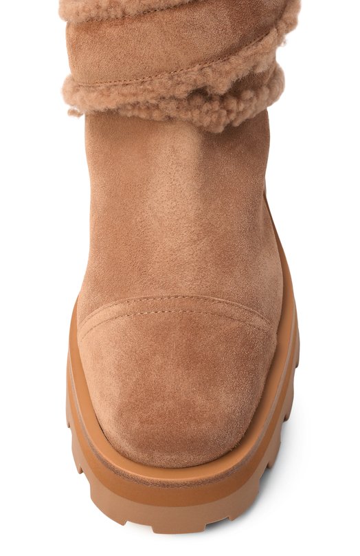 Замшевые ботинки Meena Jimmy Choo MEENA FLAT/VQQ Бежевый  MEENA FLAT/VQQ Фото 6