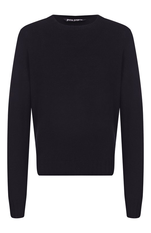 Джемпер из шерсти и вискозы Palm Angels PMHE027F25KNI002 Чёрный PMHE027F25KNI002